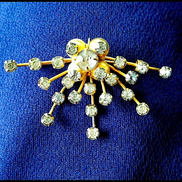 Vintage Jewelry Vintage Rhinestone Spray Broochpendant Combo Poshmark